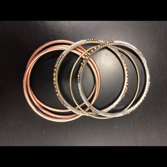 Silver bangle bracelet bundle - Picture 2 of 2